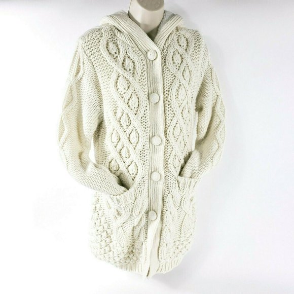 INC International Concepts Sweaters - INC International Cable Knit Cardigan Hood Pockets